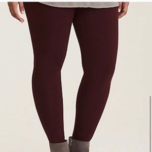 Torrid wine leggings size 00